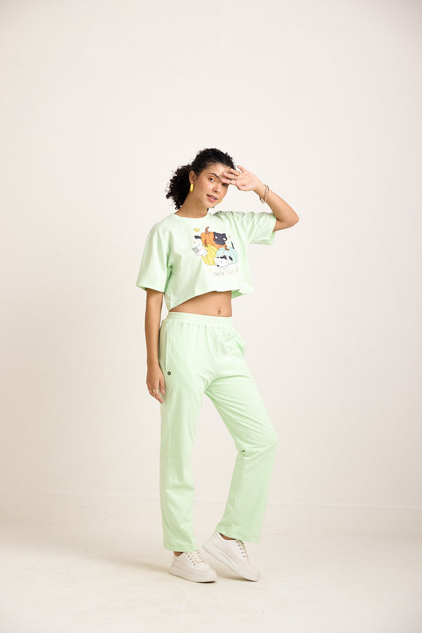 HELLO SPRING' CROP TOP