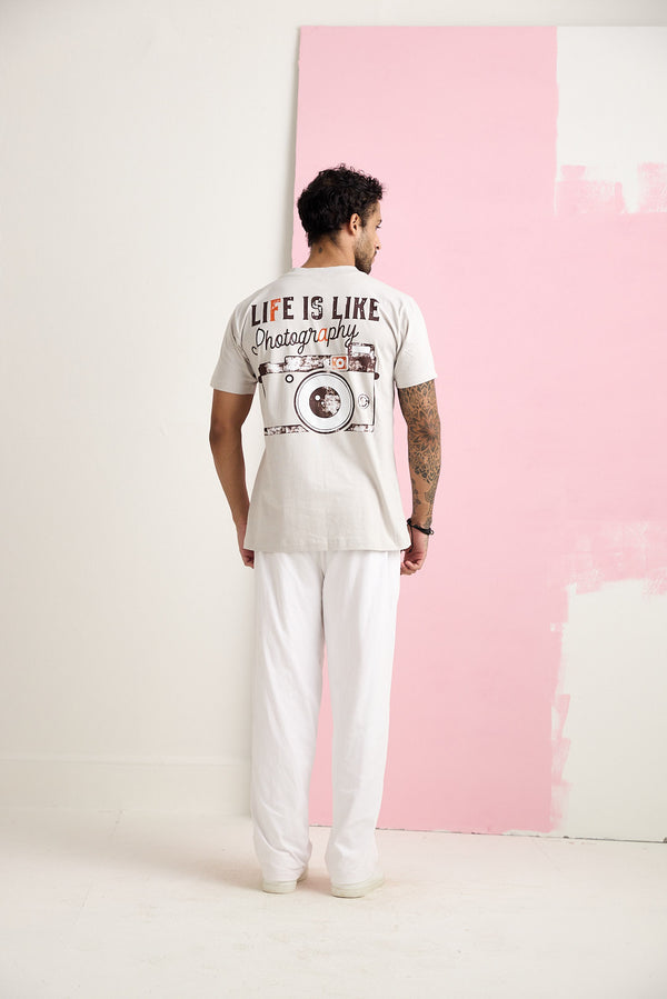LIFE IS LIKE PHOTOGRAPHY OUTSIZE TSHIRT