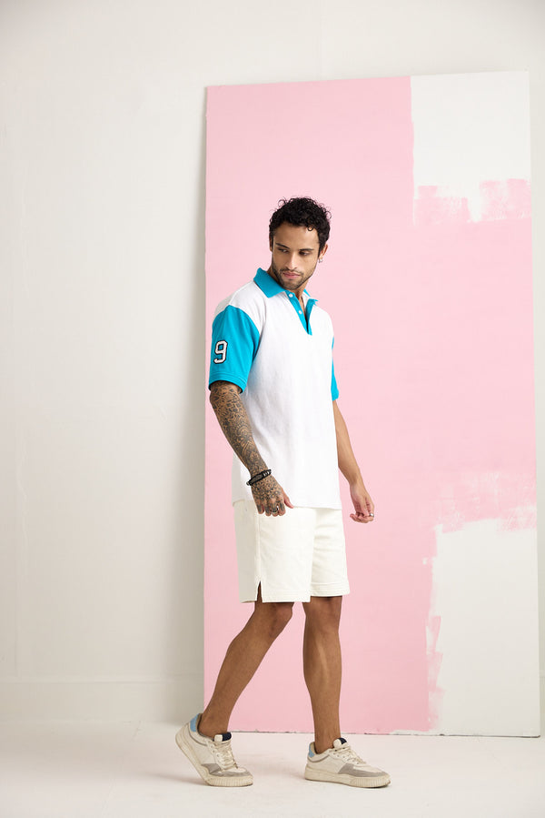 AVOCADO-9 OUTSIZE POLO T-SHIRT